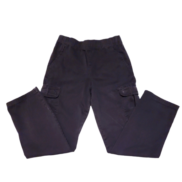 Children's Place Pocketed Black Cargo Pants - Picture 1 of 8
